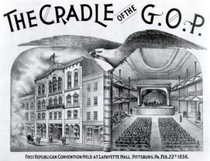 The very first Republican National Convention, held in 1856, nominated John C. Frémont for president.