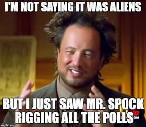 Ancient aliens guy voting conspiracy