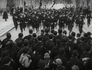 Hitler Youth practice streetfighting in 1938. via British Pathé.